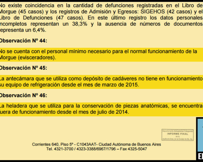 216 cuerpors perdidos en las morgues de caba - El Disenso