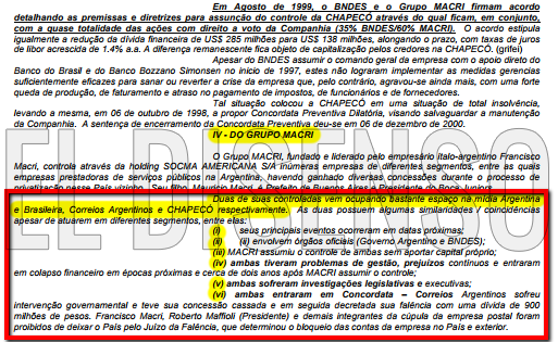 Fallo Chapeco Grupo Macri - El Disenso