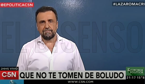 Roberto Navarro "Que no te tomen de boludo" - El Disenso