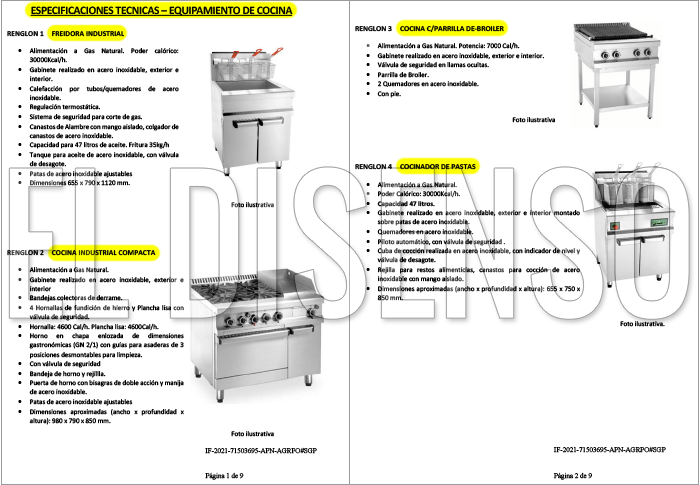 Equipamiento de cocina para Olivos - El Disenso