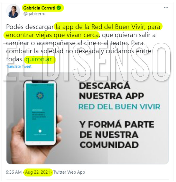 App para encontrar viejas que vivan cerca - El Disenso