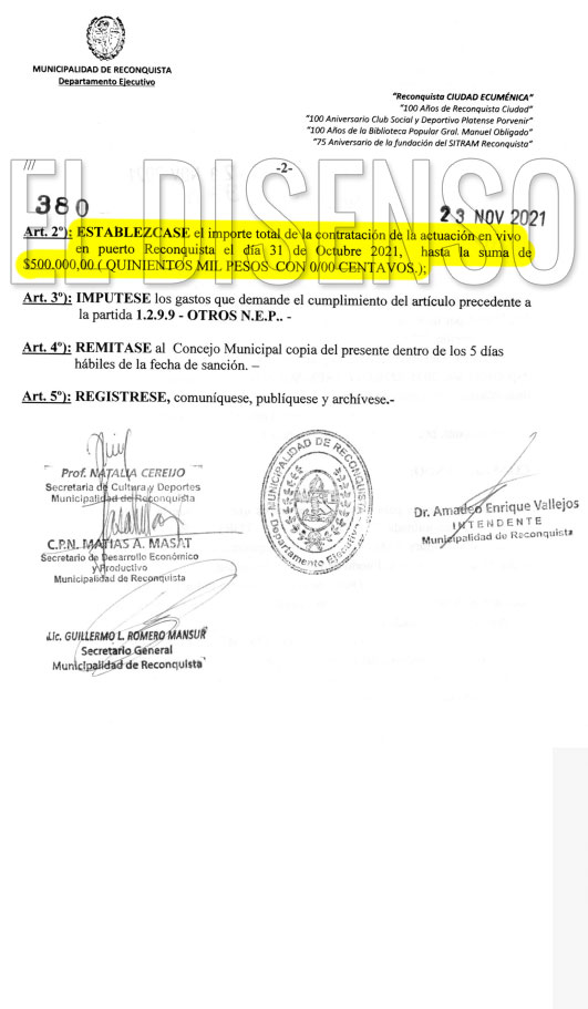 Contratación medio millón para Kaniche Castello - El Disenso
