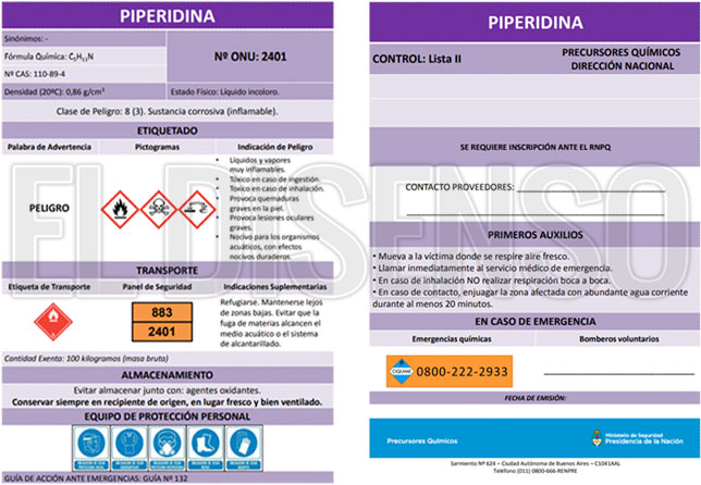 Piperidina RENPRE - El Disenso