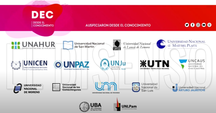 Universidades Nacionales que auspician DEC - El Disenso