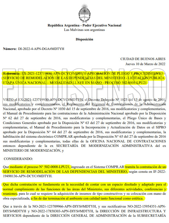 Expediente Remodelación Ministerio de Hábitat - El Disenso