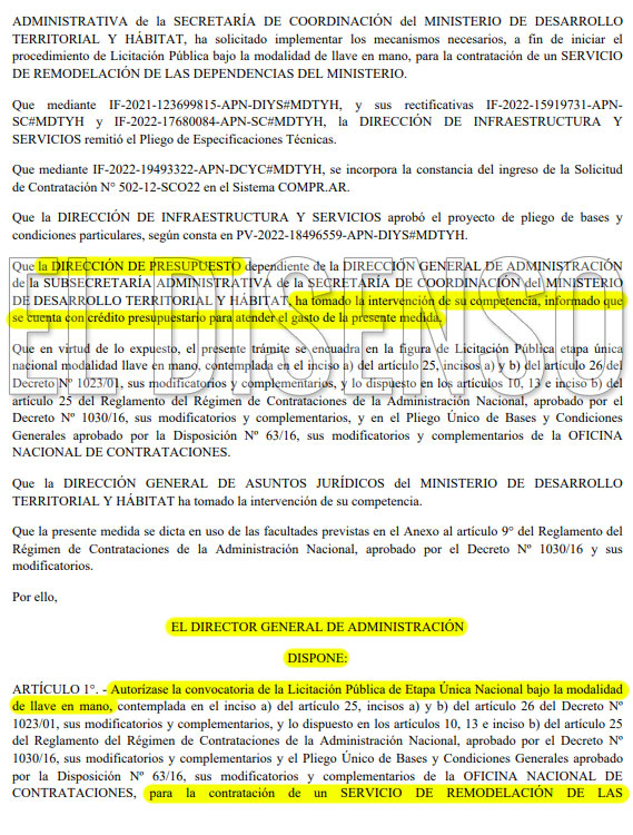 Expediente Remodelación Ministerio de Hábitat - El Disenso