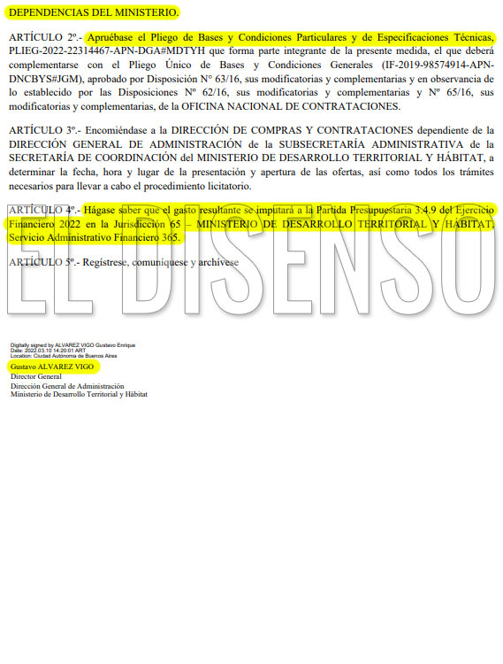 Expediente Remodelación Ministerio de Hábitat - El Disenso