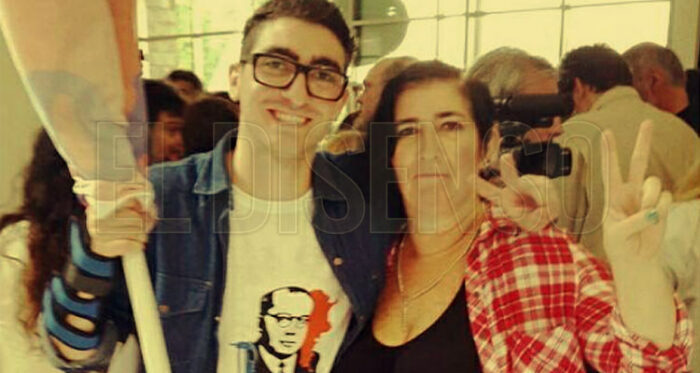 Juan Ignacio Maceira junto a su madre, Patricia Spinelli - El Disenso