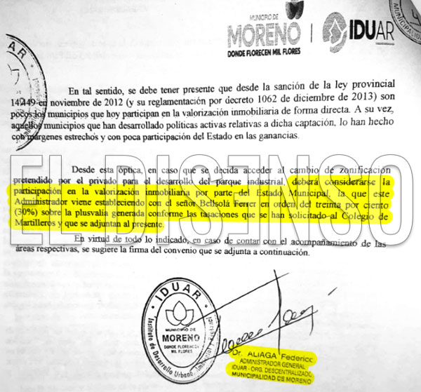 Aliaga referencia tasación "solicitada" al Colegio de Martilleros - El Disenso