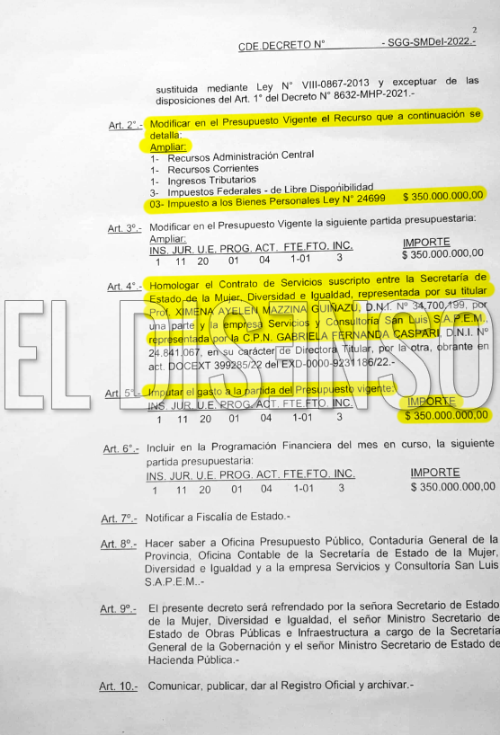 350 millones para el encuentro de mujeres - El Disenso