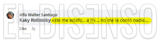 "Este me estafo... a mi.... no me la contó nadie...." - El Disenso