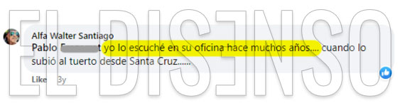 "Yo lo escuché en su oficina hace muchos años" - El Disenso