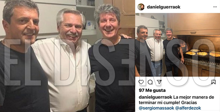 Sergio, Alberto y Guerra de festejo - El Disenso