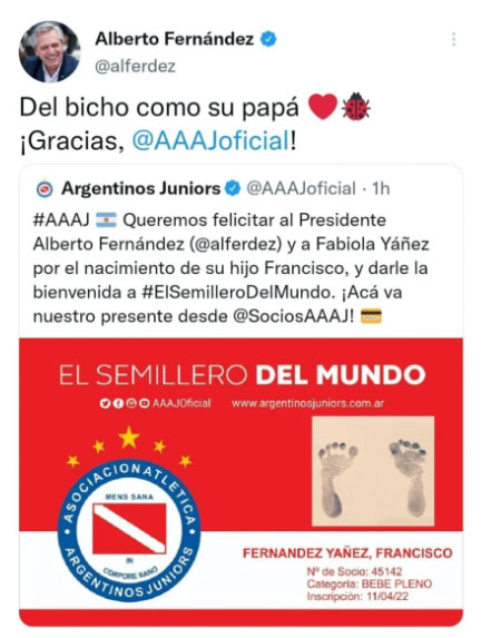 "Bebe pleno" del bicho