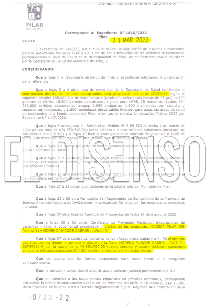 Adjudicación al socio de Naughton por $74.5 millones