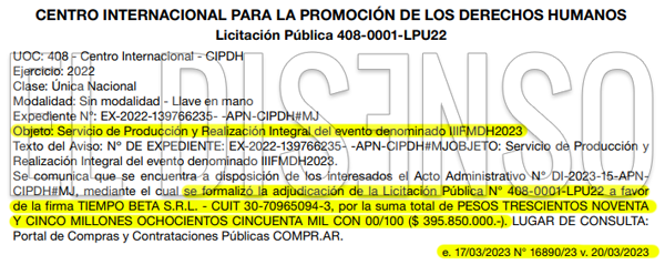 Publicación en el Boletín Oficial