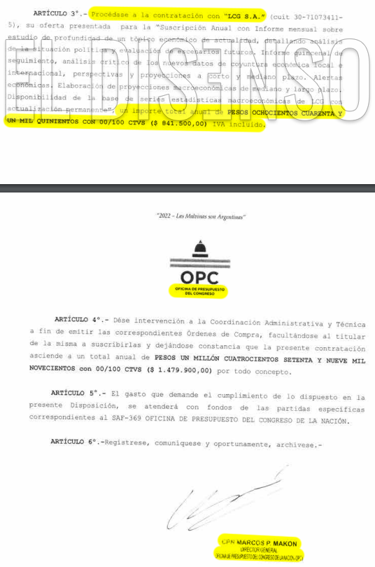 Contratacion LCG SA - 2022 - El Disenso