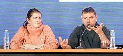 Mariel Fernández y Juan Grabois - Encuentro UBA Cs Económicas