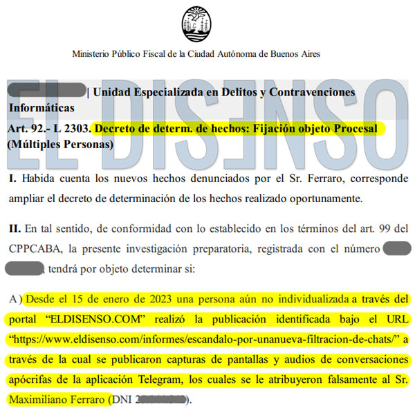 Decreto de Determinación de Hechos