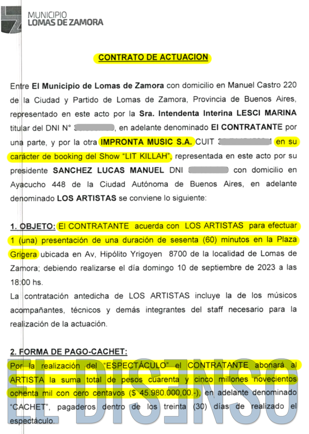 Contratación de Septiembre a Lit Killah: 45.9 millones por 60 minutos de show - El Disenso