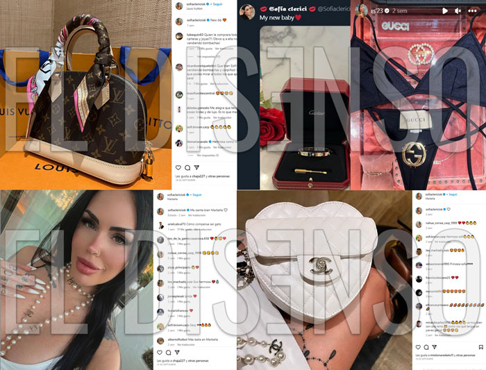 Regalos VIP: carteras Luois Vuitton, un collar de perlas y una cartera de Chanel, una bikini de Gucci, pulseras de Cartier