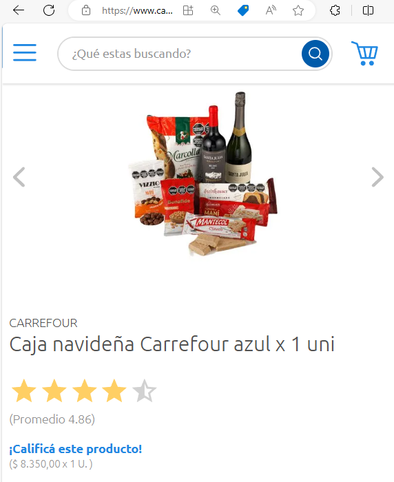 Caja Azul de Carrefour - 2023