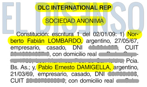 DLC International Rep SA de Lombardo y Damigella - El Disenso