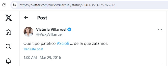 Victoria Villarruel sobre Daniel Scioli - El Disenso