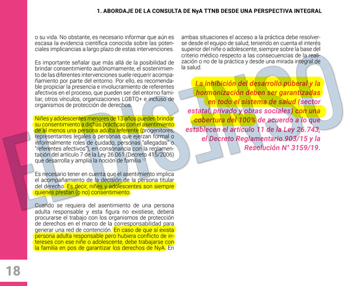 INHIBICIÓN E INDUCCIÓN PUBERAL EN NIÑECES Y ADOLESCENCIAS TRANS, TRAVESTIS Y NO BINARIES - Marzo 2023