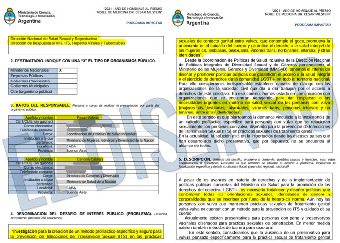 Proyecto profilactico para frotación de vulvas - El Disenso