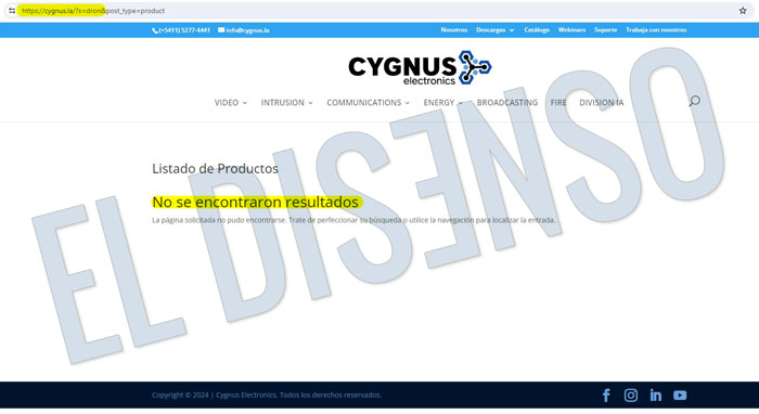 Pagina web Cygnus - El Disenso