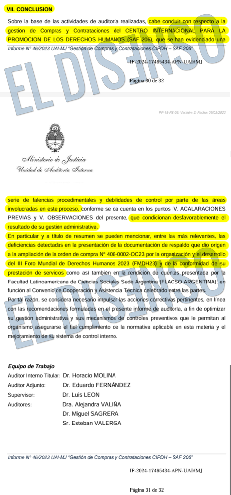 Auditoría Interna del Ministerio de Justicia