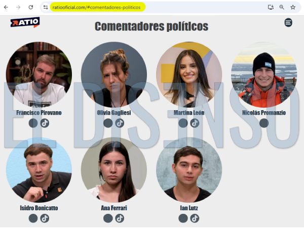 Comentadores políticos de Ratio - El Disenso