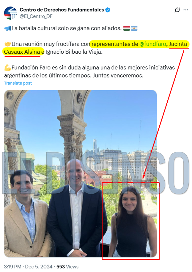 Jacinta Casaux Alsina, Green Consult y Fundación Faro - El Disenso