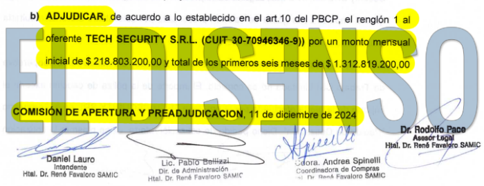 Tech Security SRL - Hospital Favaloro - El Disenso