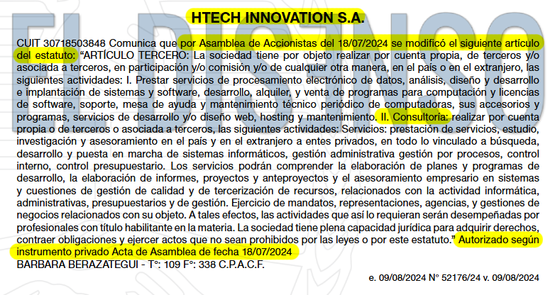 Htech Innovation agrega servicios de consultoría - El Disenso