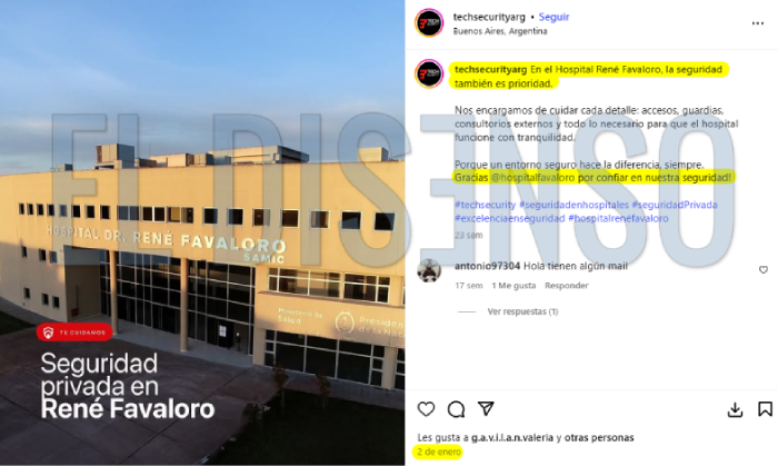 Tech Security en el Hospital Favaloro - El Disenso