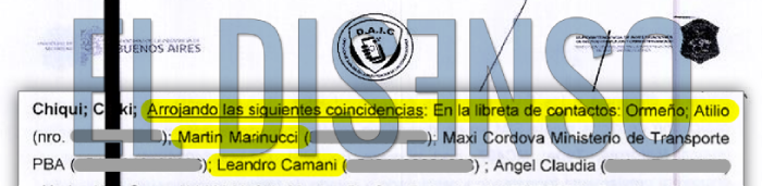 Ormeño, Camani y Marinucci entre los contactos de Matías Yofe - El Disenso