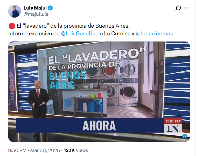 "El lavadero de la provincia de Buenos Aires"