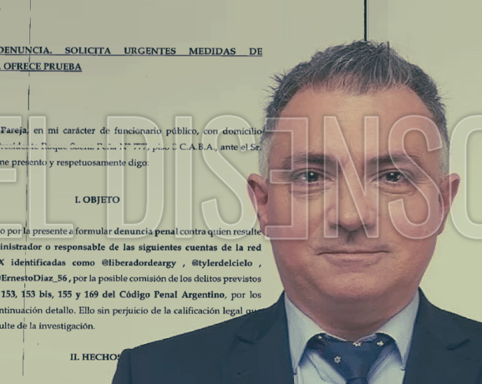 Sebastián Pareja denuncia tuiteros - El Disenso - Investigacion