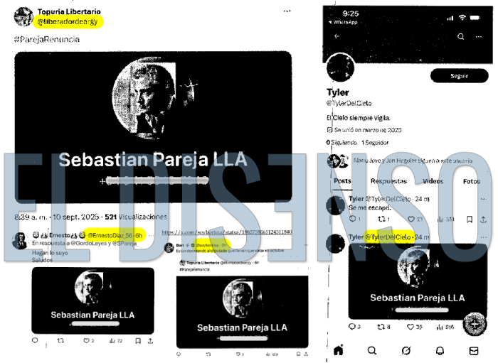 Primer Tuit Denunciado por Sebastián Pareja