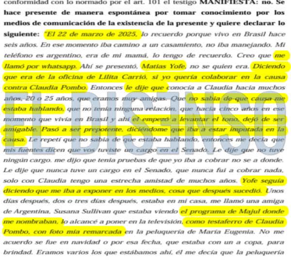 Testimonio de Marta Graciela Maddalena - El Disenso