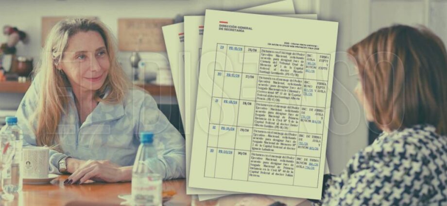 Karina Milei y el listado de los 73 pliegos de jueces federales enviados al Senado.